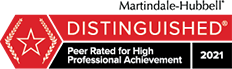 Logo Recognizing Flaherty & Merrifield's affiliation with Martindale Hubbell